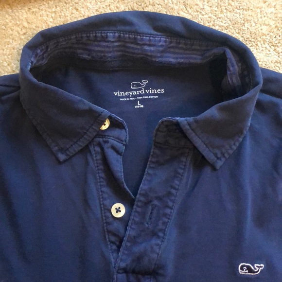 Vineyard Vines Navy Blue Shirt - Picture 2 of 3